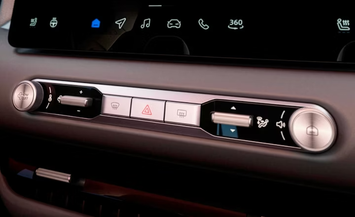 MG4 EV physische Tasten für intuitive Bedienung